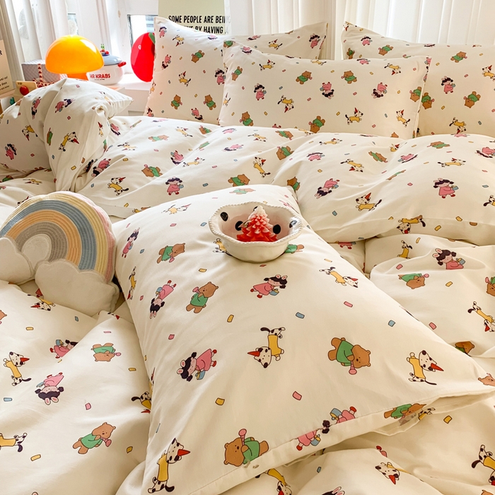 爱丽丝2025新款全棉卡通印花四件套 童梦园