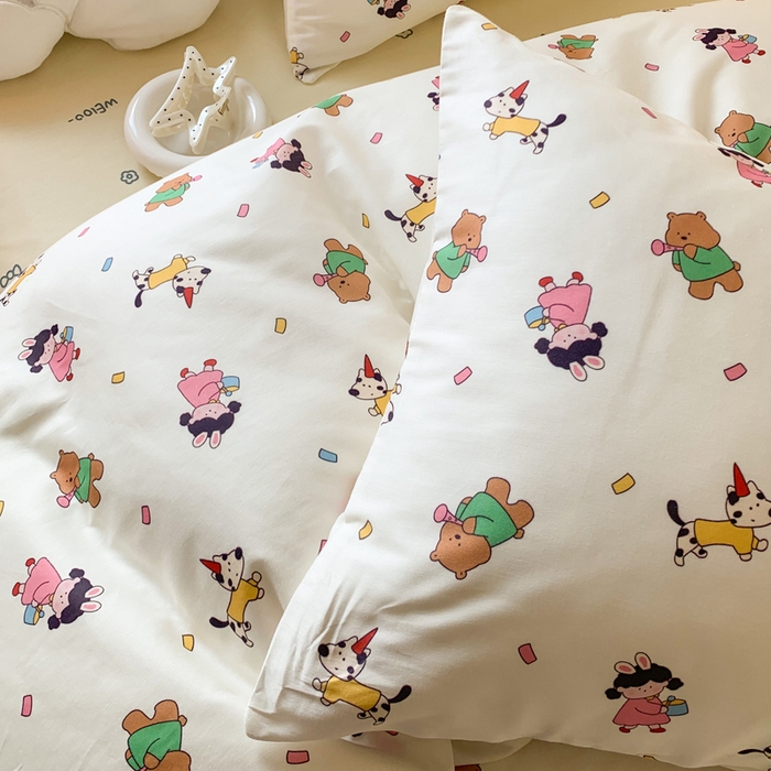 91家纺网 家纺一手货源 找家纺 爱丽丝2025新款全棉卡通印花四件套 童梦园