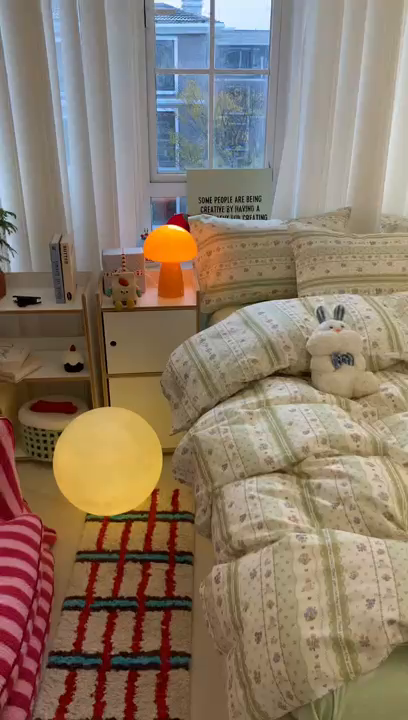 91家纺网 家纺一手货源 找家纺 爱丽丝2025新款全棉卡通印花四件套 花丛兔