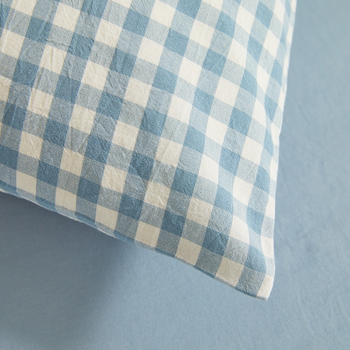 91家纺网 家纺一手货源 找家纺 晓时候 2026春夏新款水洗棉夏被新疆棉花被填充100%纯棉全棉夏凉被空调被单夏被 布丁蓝