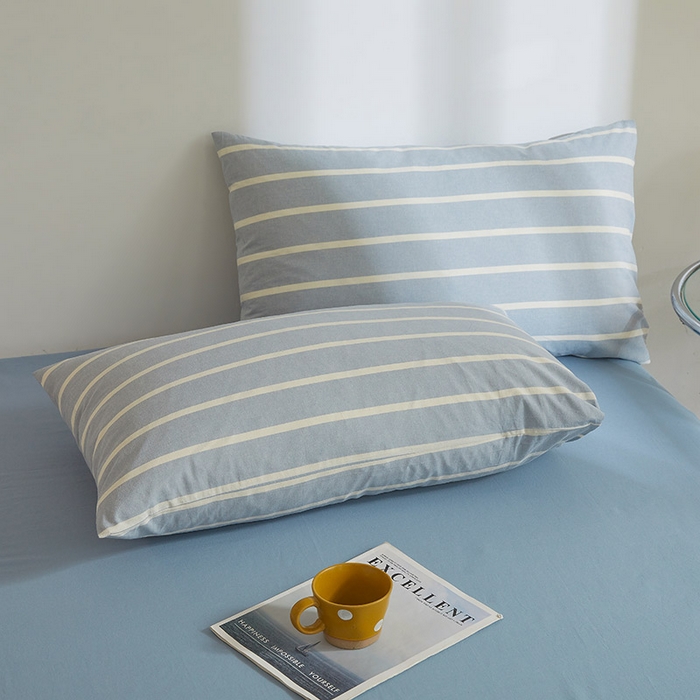 91家纺网 家纺一手货源 找家纺 晓时候 2025春夏新款水洗棉夏被新疆棉花被填充100%纯棉全棉夏凉被空调被单夏被 蓝白条