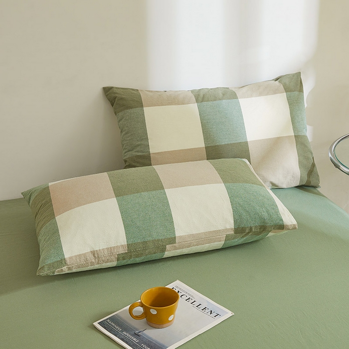 91家纺网 家纺一手货源 找家纺 晓时候 2025春夏新款水洗棉夏被新疆棉花被填充100%纯棉全棉夏凉被空调被单夏被 绿咖格