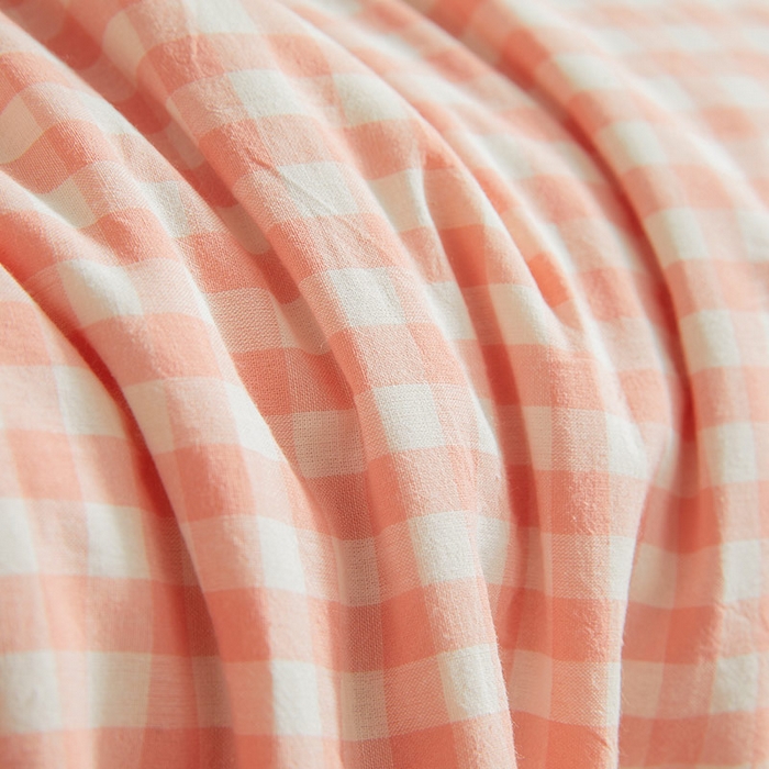 91家纺网 家纺一手货源 找家纺 晓时候 2025春夏新款水洗棉夏被新疆棉花被填充100%纯棉全棉夏凉被空调被单夏被 蜜粉格