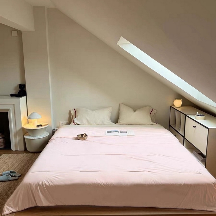 91家纺网 家纺一手货源 找家纺 佰织鑫家居 2025新款顶配版亚朵同款深睡被夏季pro2.0 双面双感 凉感夏被A类可机洗水洗 暮云粉