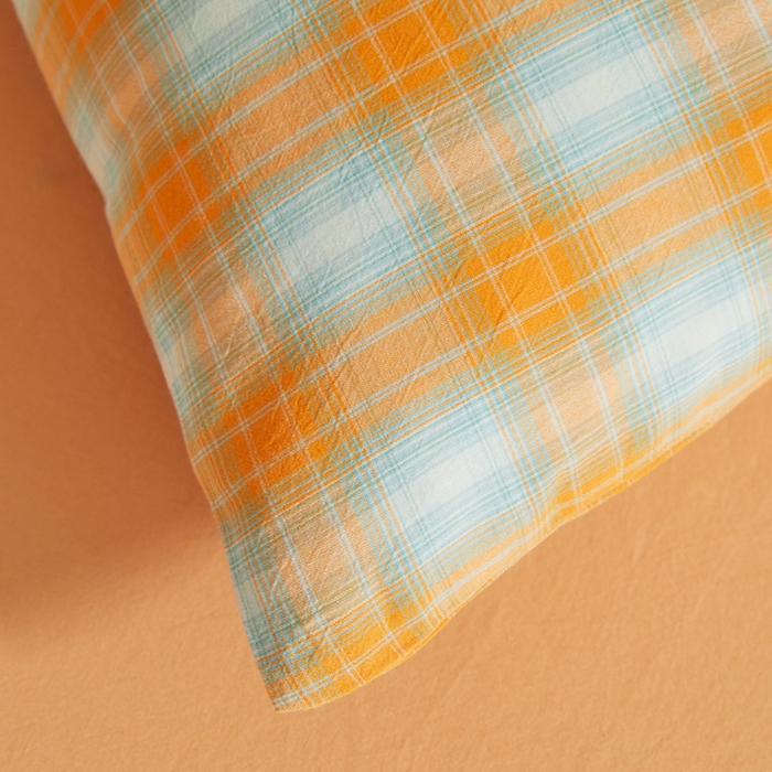 91家纺网 家纺一手货源 找家纺 晓时候 2026春夏新款水洗棉夏被新疆棉花被填充100%纯棉全棉夏凉被空调被单夏被 韶华桔