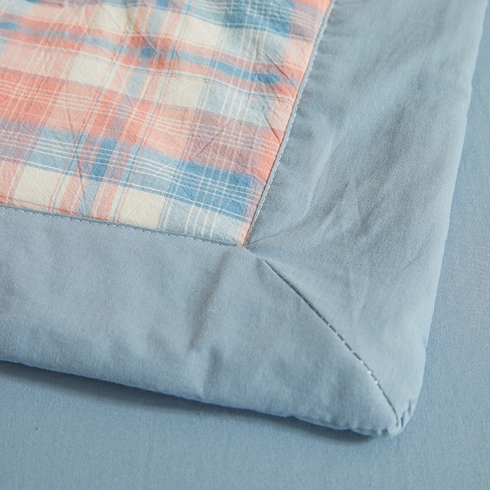 91家纺网 家纺一手货源 找家纺 晓时候 2026春夏新款水洗棉夏被新疆棉花被填充100%纯棉全棉夏凉被空调被单夏被 炫彩粉