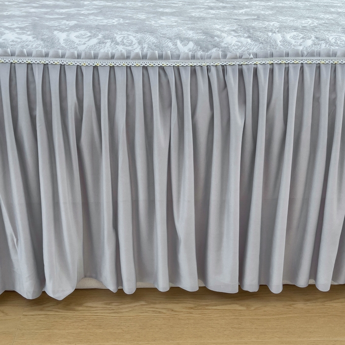 91家纺网 家纺一手货源 找家纺 （总）情煊家纺 2025新款PE高分子凉感丝凉席-床裙款