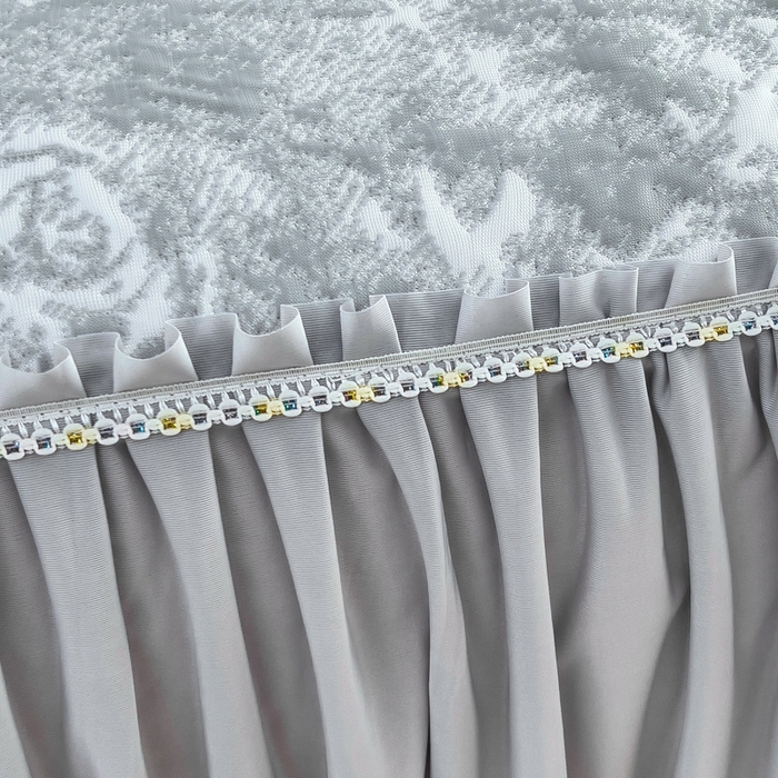 91家纺网 家纺一手货源 找家纺 （总）情煊家纺 2025新款PE高分子凉感丝凉席-床裙款