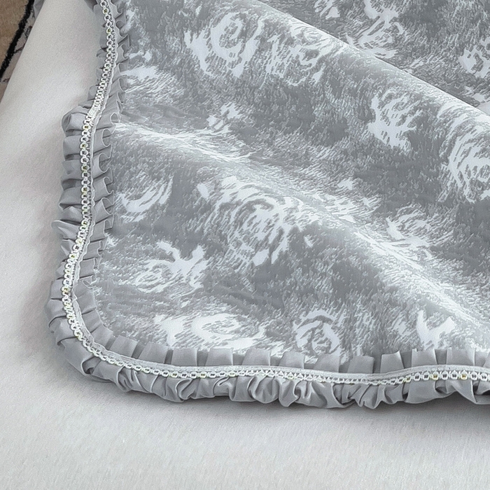 91家纺网 家纺一手货源 找家纺 （总）情煊家纺 2025新款PE高分子凉感丝凉席-床裙款