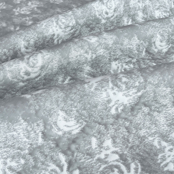 91家纺网 家纺一手货源 找家纺 情煊家纺 2025新款PE高分子凉感丝凉席-花边款 花边款-玫瑰-灰色