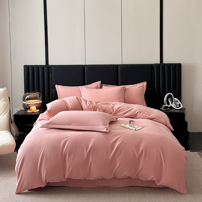 优梦莱 2025新款抗菌防螨单被套 火烈鸟粉