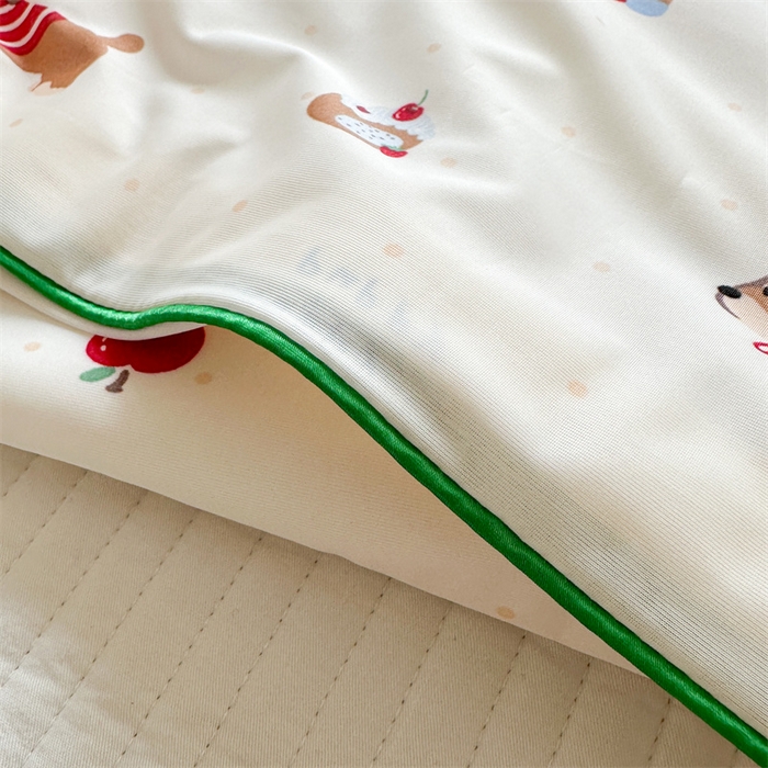 91家纺网 家纺一手货源 找家纺 暖生活 2025新款冰激淋凉感丝夏被系列