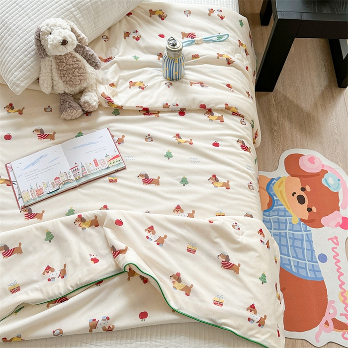 91家纺网 家纺一手货源 找家纺 暖生活 2025新款冰激淋凉感丝夏被系列