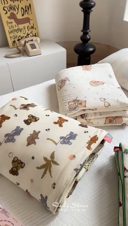 91家纺网 家纺一手货源 找家纺 暖生活 2025新款冰激淋凉感丝夏被系列