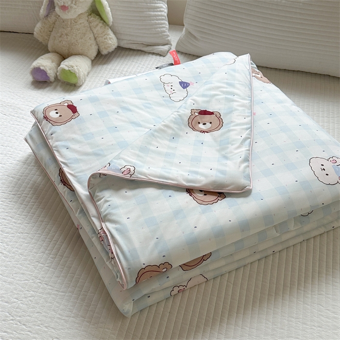 91家纺网 家纺一手货源 找家纺 暖生活 2025新款冰激淋凉感丝夏被系列