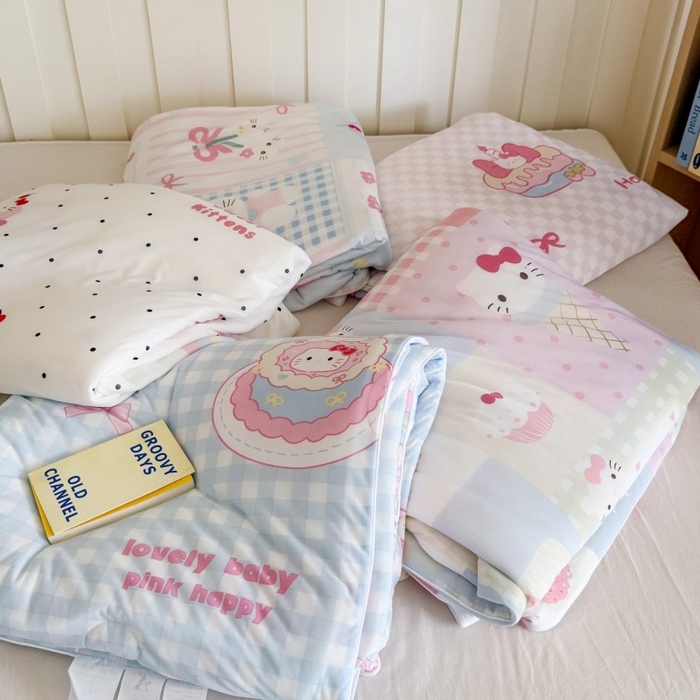 顾里家纺 2025新款韩系少女凉感冰皮夏被夏凉被空调被 组合图仅供参考