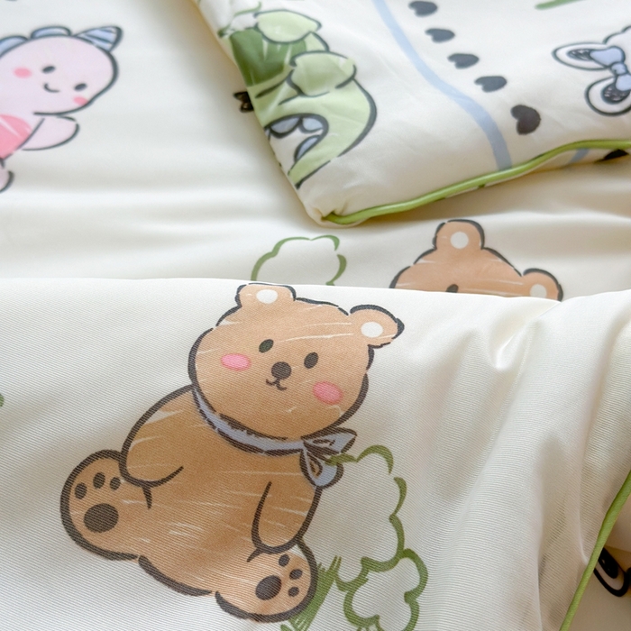 91家纺网 家纺一手货源 找家纺 暖生活 2025新款冰激淋凉感丝夏被系列