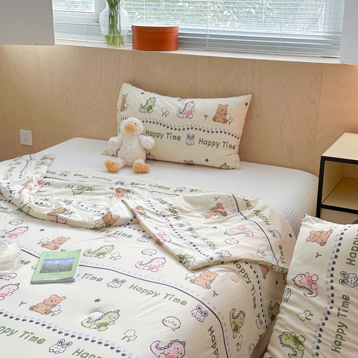 91家纺网 家纺一手货源 找家纺 暖生活 2025新款冰激淋凉感丝夏被系列