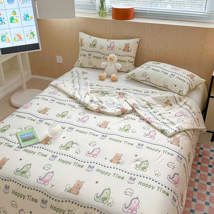 91家纺网 家纺一手货源 找家纺 暖生活 2025新款冰激淋凉感丝夏被系列