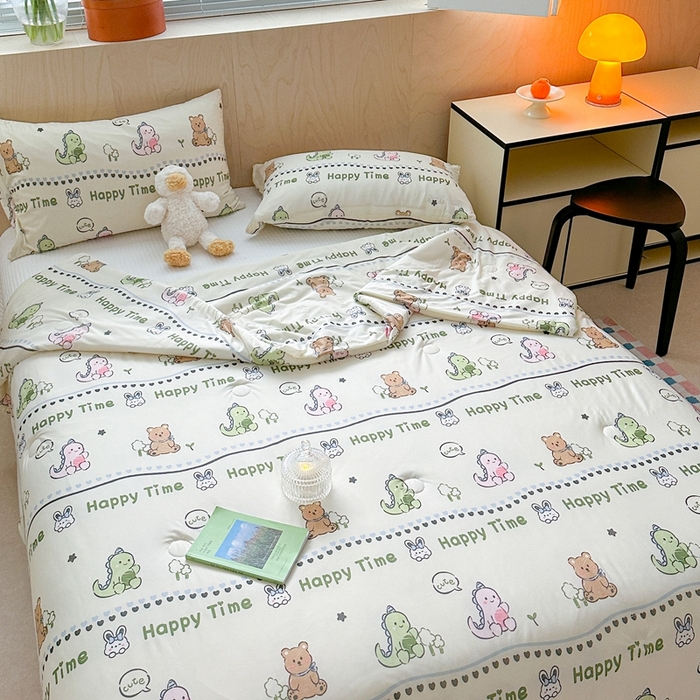 91家纺网 家纺一手货源 找家纺 暖生活 2025新款冰激淋凉感丝夏被系列