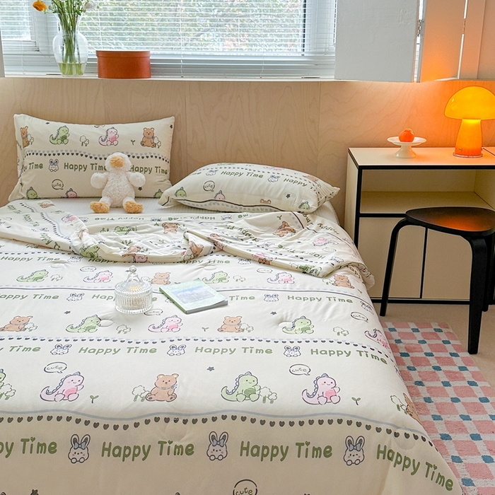 91家纺网 家纺一手货源 找家纺 暖生活 2025新款冰激淋凉感丝夏被系列