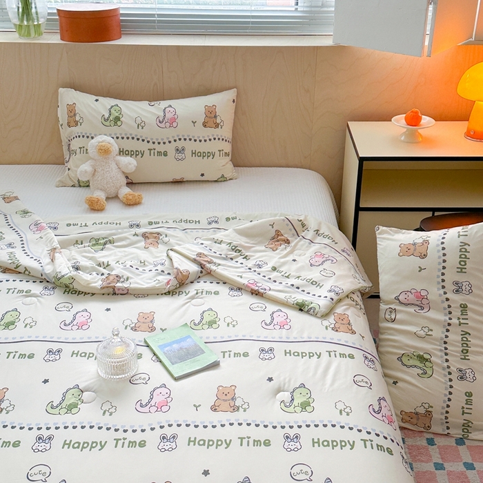 91家纺网 家纺一手货源 找家纺 暖生活 2025新款冰激淋凉感丝夏被系列