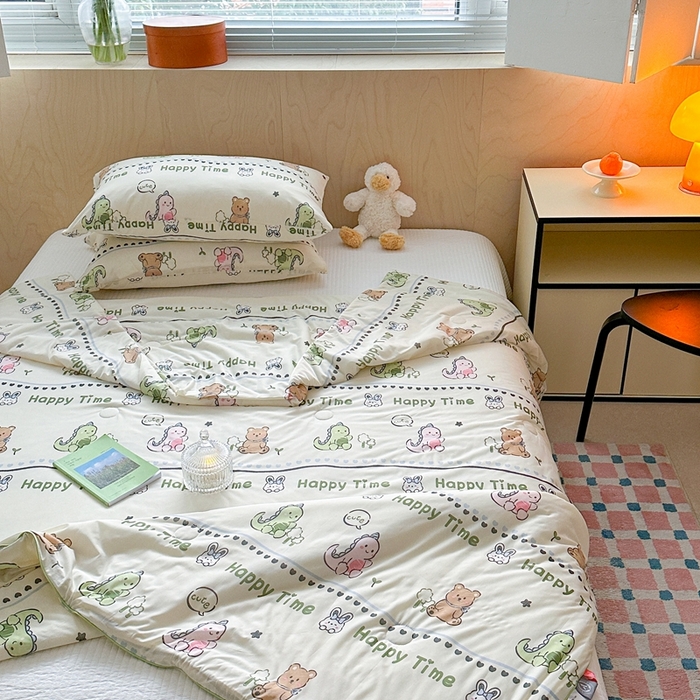 91家纺网 家纺一手货源 找家纺 暖生活 2025新款冰激淋凉感丝夏被系列