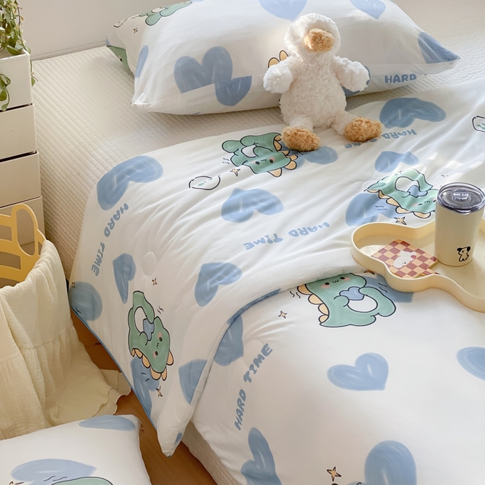 91家纺网 家纺一手货源 找家纺 暖生活 2025新款冰激淋凉感丝夏被系列