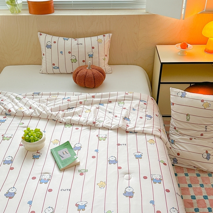 91家纺网 家纺一手货源 找家纺 暖生活 2025新款冰激淋凉感丝夏被系列