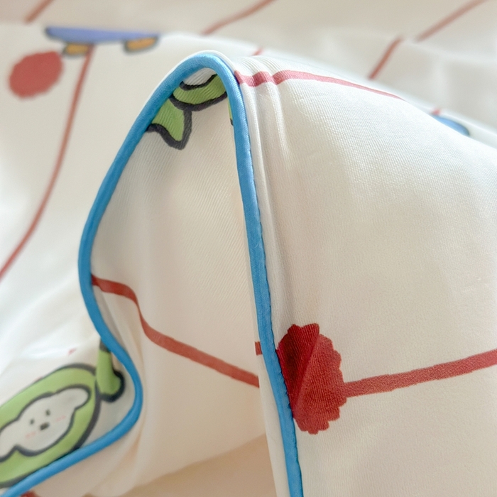 91家纺网 家纺一手货源 找家纺 暖生活 2025新款冰激淋凉感丝夏被系列