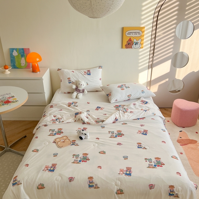 暖生活 2025新款冰激淋凉感丝夏被系列