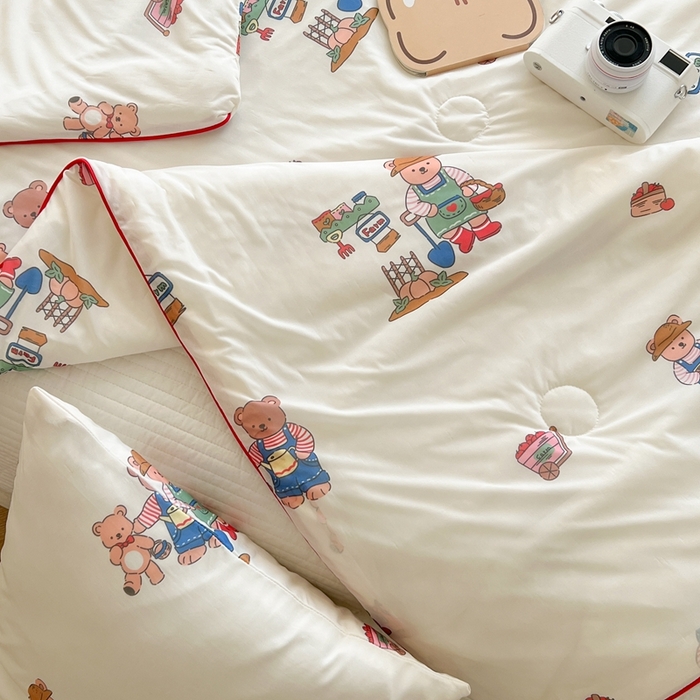 91家纺网 家纺一手货源 找家纺 暖生活 2025新款冰激淋凉感丝夏被系列