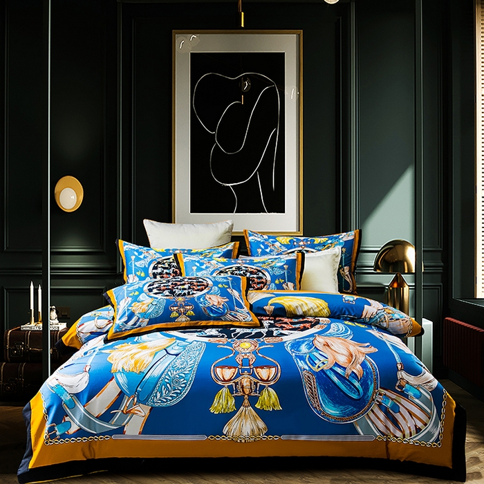 91家纺网 家纺一手货源 找家纺 （总）爵仕2025新款高端100支臻品奢华长绒棉四件套