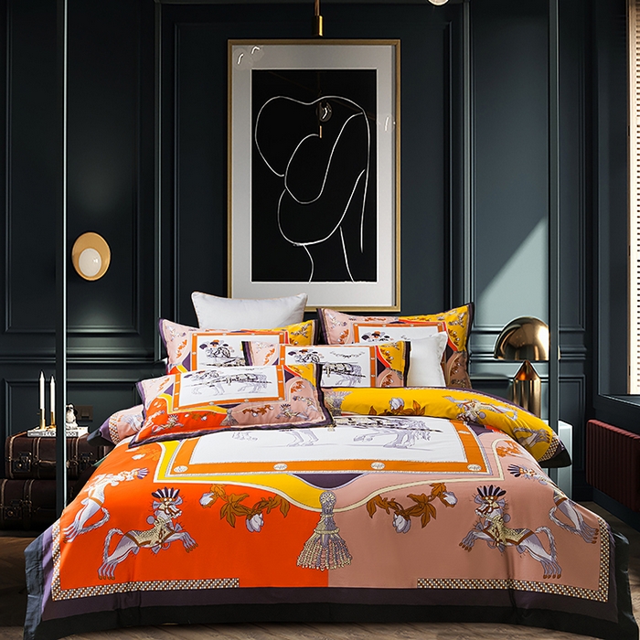 91家纺网 家纺一手货源 找家纺 （总）爵仕2025新款高端100支臻品奢华长绒棉四件套