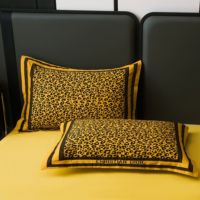 91家纺网 家纺一手货源 找家纺 爵仕2025新款高端100支臻品奢华长绒棉四件套 豹纹金