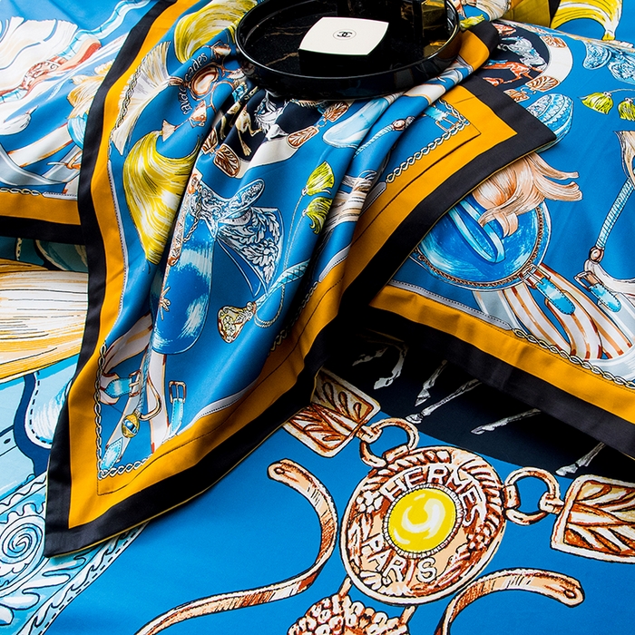 91家纺网 家纺一手货源 找家纺 爵仕2025新款高端100支臻品奢华长绒棉四件套 皇家马