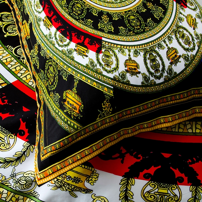 91家纺网 家纺一手货源 找家纺 爵仕2025新款高端100支臻品奢华长绒棉四件套 罗盘