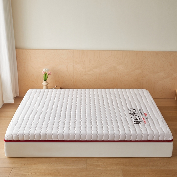 91家纺网 家纺一手货源 找家纺 鹿辉家居（原吉欧力） 2025新款亲肤棉新疆棉花床垫-大床 新疆棉红