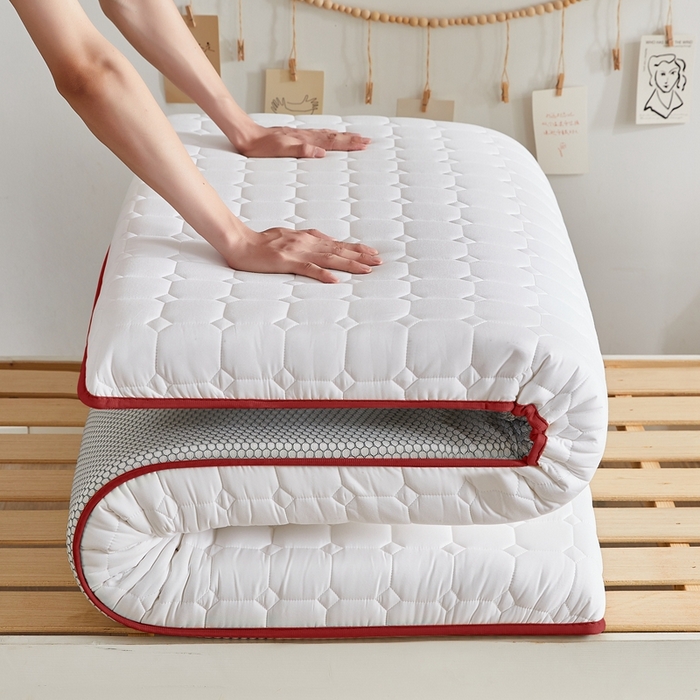 91家纺网 家纺一手货源 找家纺 鹿辉家居（原吉欧力） 2025新款亲肤棉新疆棉花床垫-小床 新疆棉红