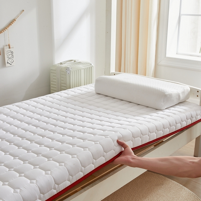 91家纺网 家纺一手货源 找家纺 鹿辉家居（原吉欧力） 2025新款亲肤棉新疆棉花床垫-小床 新疆棉红