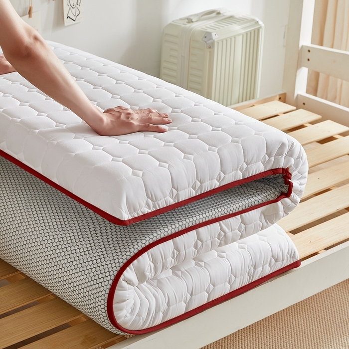 91家纺网 家纺一手货源 找家纺 鹿辉家居（原吉欧力） 2025新款亲肤棉新疆棉花床垫-小床 新疆棉红