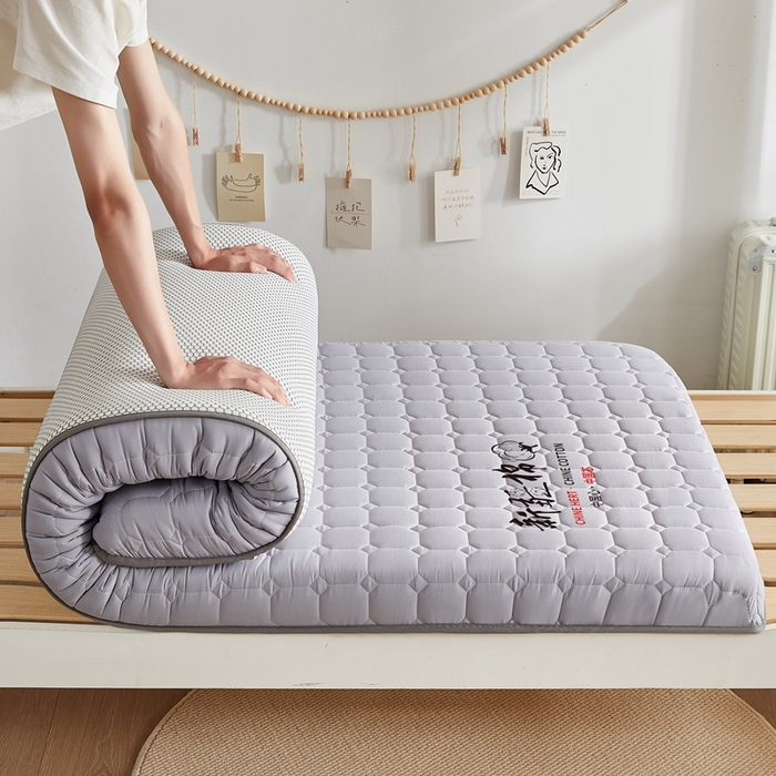 91家纺网 家纺一手货源 找家纺 鹿辉家居（原吉欧力） 2025新款亲肤棉新疆棉花床垫-小床 新疆棉灰