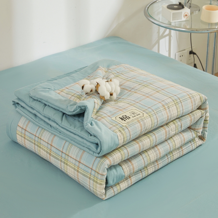 91家纺网 家纺一手货源 找家纺 （总）晓时候 2025春夏新款水洗棉夏被新疆棉花被填充100%纯棉全棉夏凉被空调被单夏被