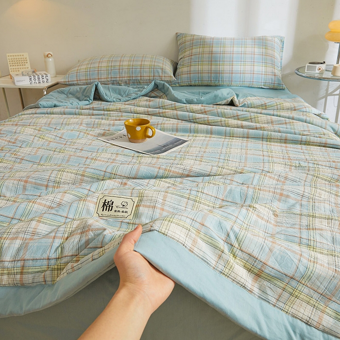 91家纺网 家纺一手货源 找家纺 （总）晓时候 2025春夏新款水洗棉夏被新疆棉花被填充100%纯棉全棉夏凉被空调被单夏被