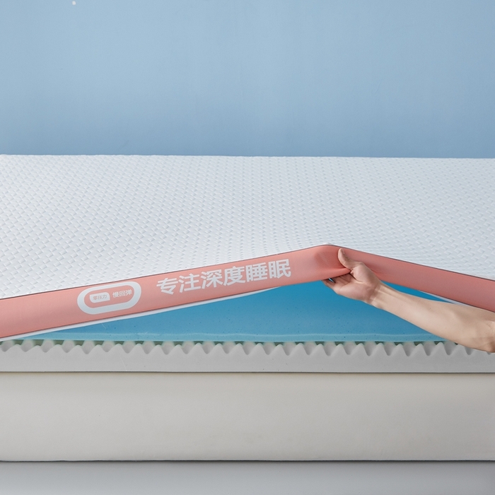 91家纺网 家纺一手货源 找家纺 鹿辉家居（原吉欧力） 2025新款竹炭纤维凝胶复合床垫 深睡橙