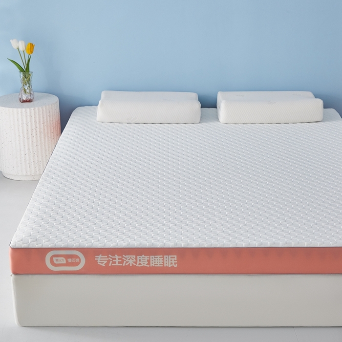 91家纺网 家纺一手货源 找家纺 鹿辉家居（原吉欧力） 2025新款竹炭纤维凝胶复合床垫 深睡橙