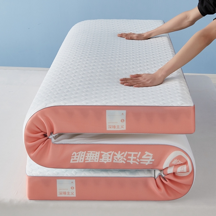 91家纺网 家纺一手货源 找家纺 鹿辉家居（原吉欧力） 2025新款竹炭纤维凝胶复合床垫 深睡橙