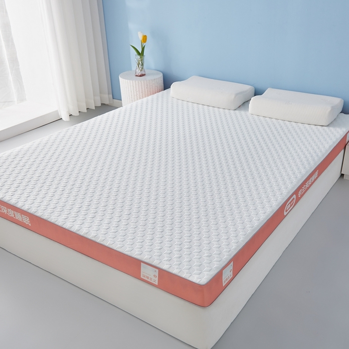 91家纺网 家纺一手货源 找家纺 鹿辉家居（原吉欧力） 2025新款竹炭纤维凝胶复合床垫 深睡橙