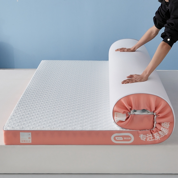 91家纺网 家纺一手货源 找家纺 鹿辉家居（原吉欧力） 2025新款竹炭纤维凝胶复合床垫 深睡橙