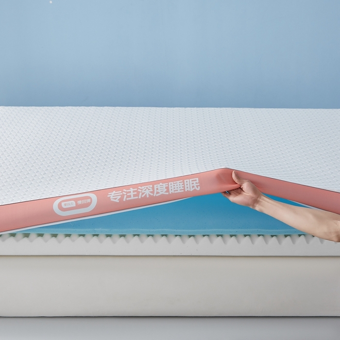 91家纺网 家纺一手货源 找家纺 鹿辉家居（原吉欧力） 2025新款竹炭纤维凝胶复合床垫 深睡橙